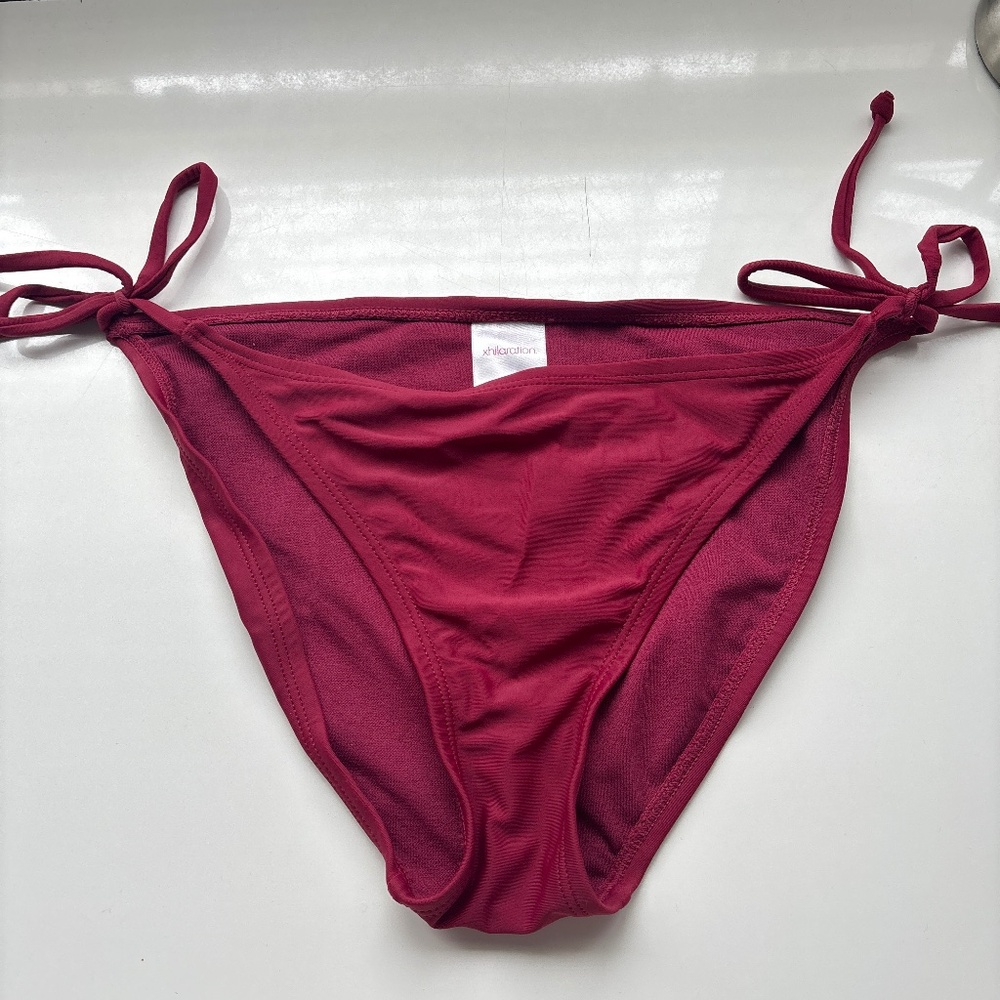 Maroon bikini bottoms